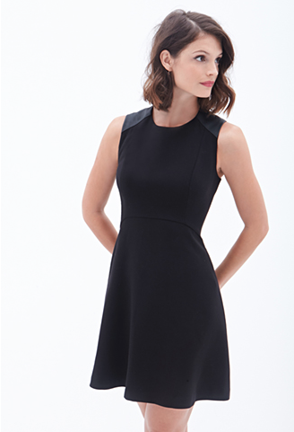 The Faux Leather-Paneled Dress, found on Forever21.com. 